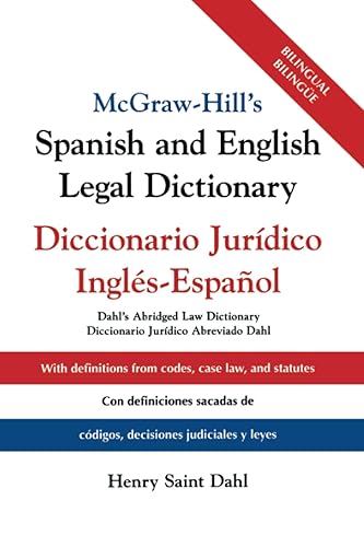 McGraw Hill's Spanish/English Legal Dict (PB)