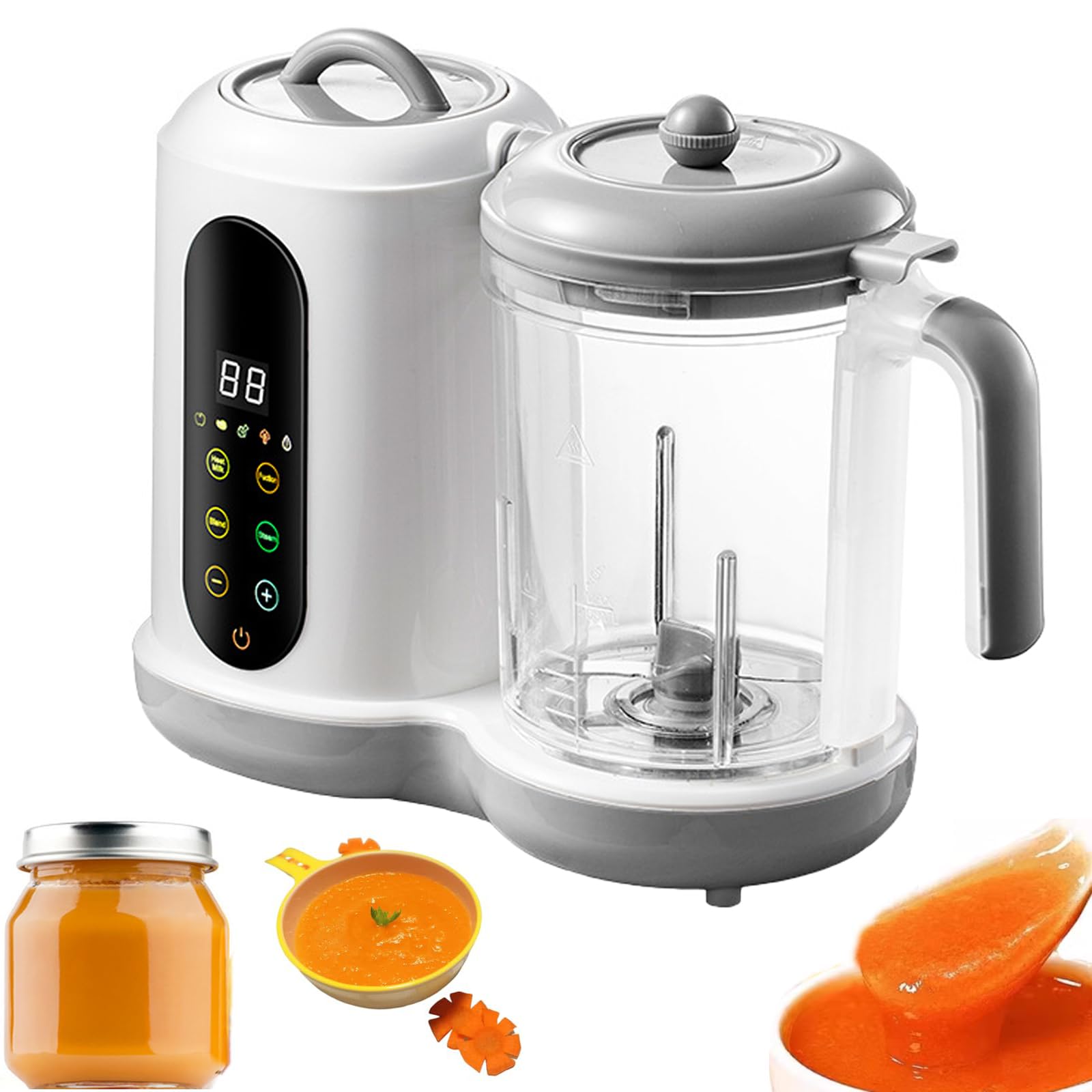 Machine à purée 4 en 1 pour bébé avec fonction autonettoyante, sans BPA pour une préparation saine des repas pour bébés et tout-petits