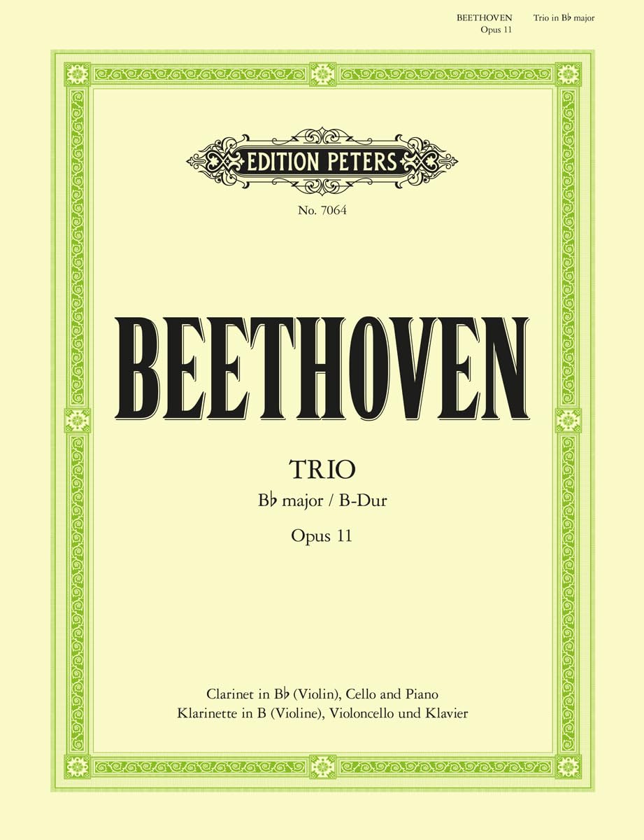 Beethoven: Trio in B flat major Op. 11 (Clarinet, Violin, Cello with Piano) (EP7064): Set of Parts (Edition Peters)