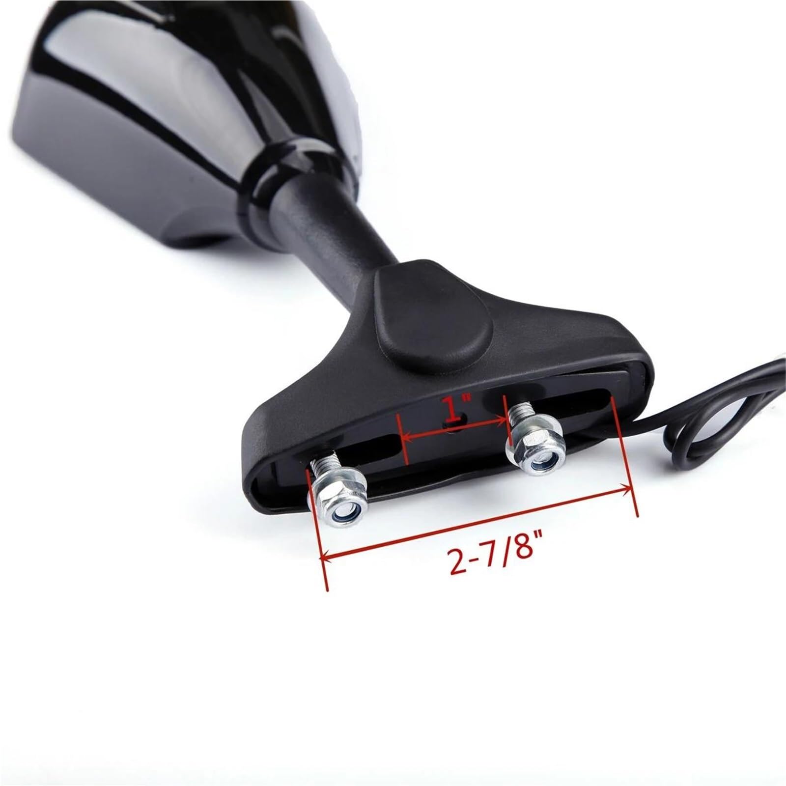 Specchietti Retrovisori Moto Con Indicatori Di Direzione Per Ninja 500R Per 650 Per ER6F Visualizza gli specchi(Black-Clear)