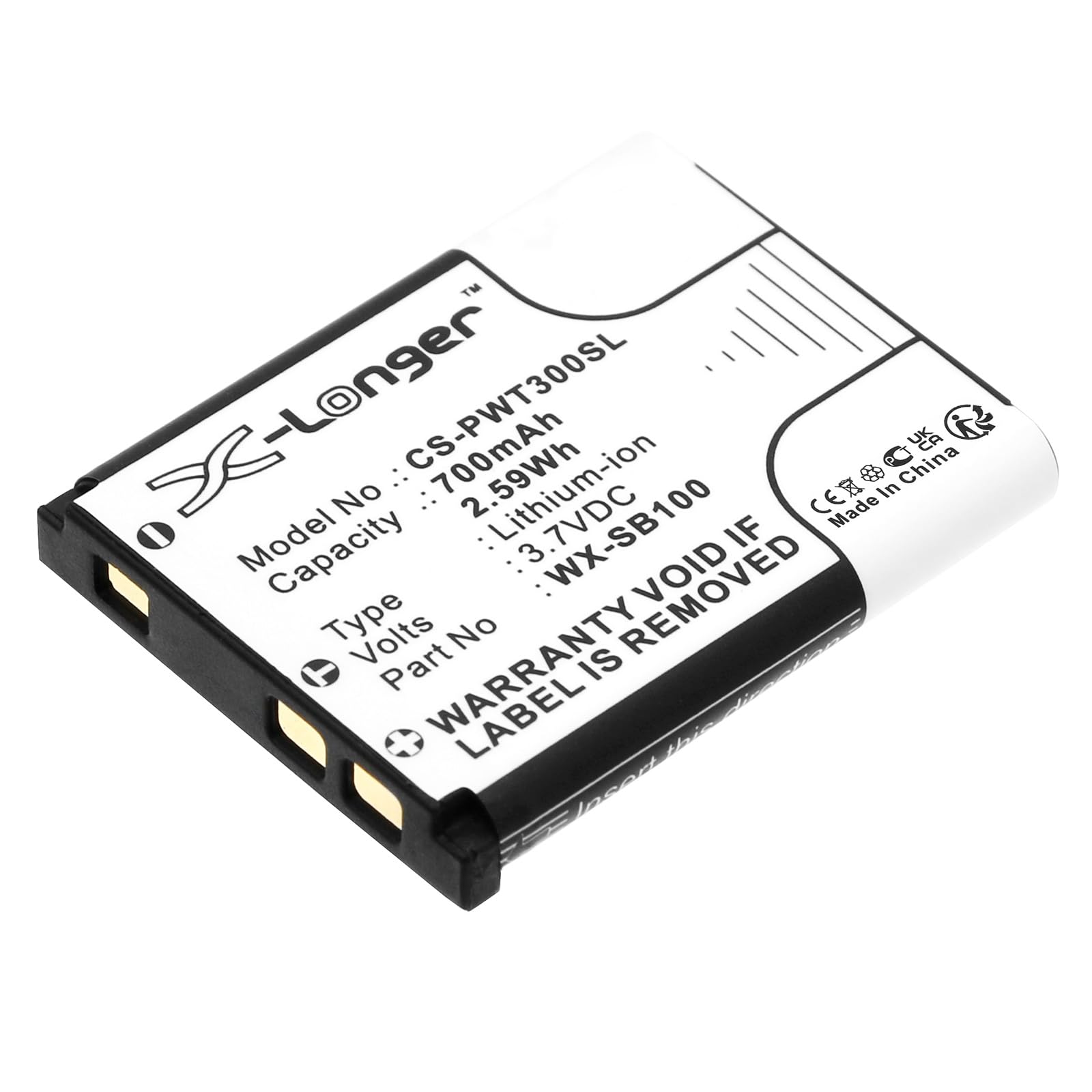 Batería compatible con Panasonic Attune II y HD3 repuesto para intercomunicador WX-CH455 2