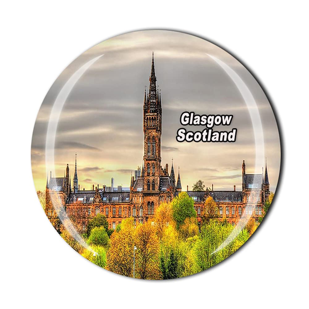 Muyu Magnet Glasgow Scotland Fridge Magnet For Refrigerator Souvenir Gift Crystal Magnetic Sticker Collection