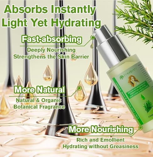 FrexNutri Rosemary Oil for Hair & Scalp Care, Organic Rosemary Oil 60 ML, Nourishing & Strengthening Hair Care Oil with Precision Press Dispenser and Protective Cap, Natural Herbal Scent — view 5