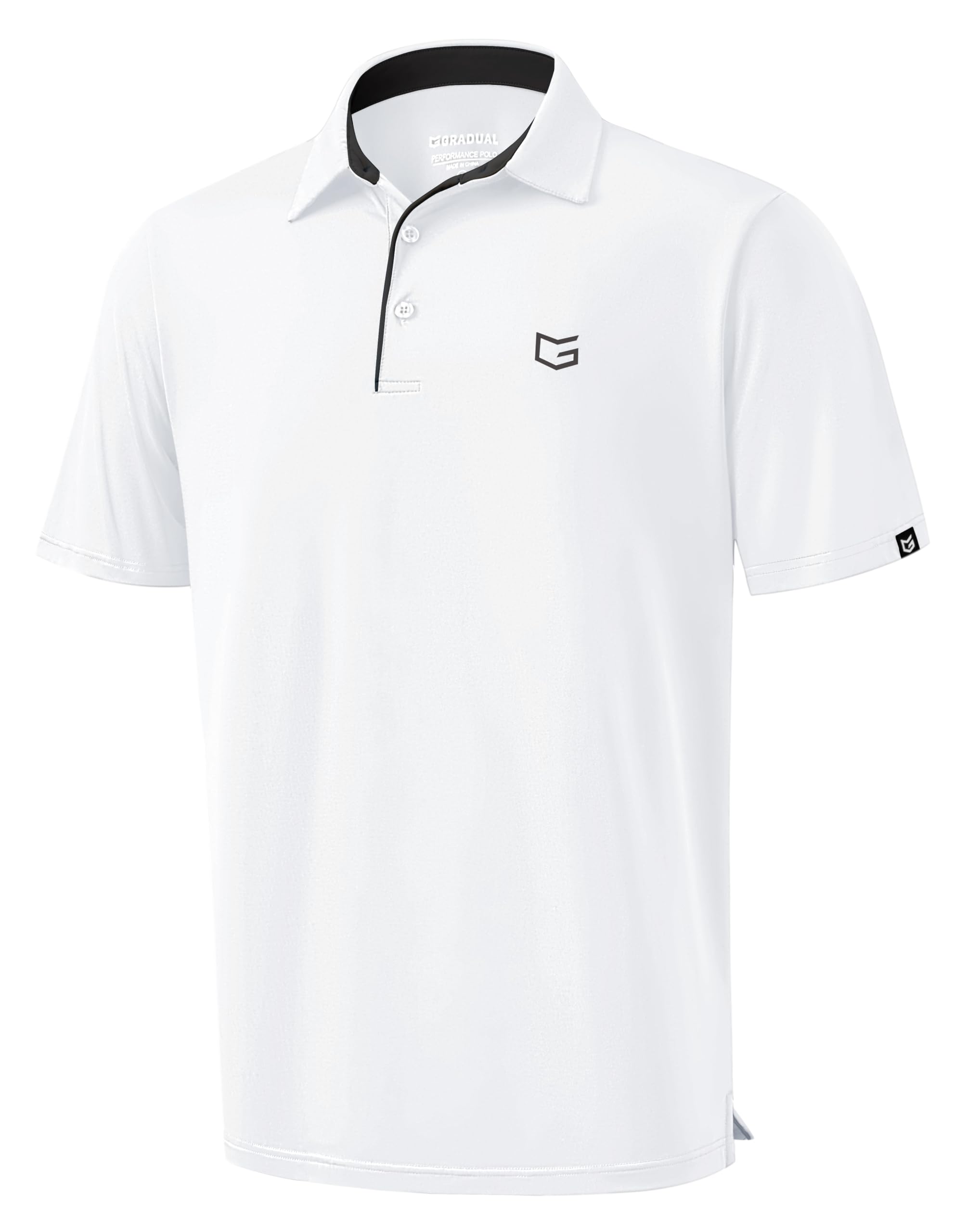 G Gradual Mens Golf Shirt Dry Fit Short Sleeve Polos Moisture Wicking Performance Polo Shirts for Men Athletic Tennis Casual — view 4