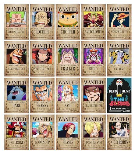 Image of Good Hope One Piece Comic Posters Set Of 20 A4 Size Wall Collage Kit Monkey D. luffy,Zoro Anime Posters For Wall Room and Office (Multicolour, 8x12 Inch)