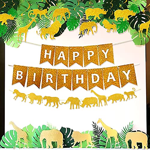 JeVenis 26PCS Animali della giungla Decorazioni di...