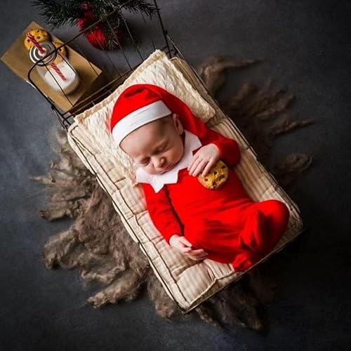 Miniatura 4 de Traje de fotografía para bebé recién nacido, conjunto de Navidad, accesorios para fotos de bebé