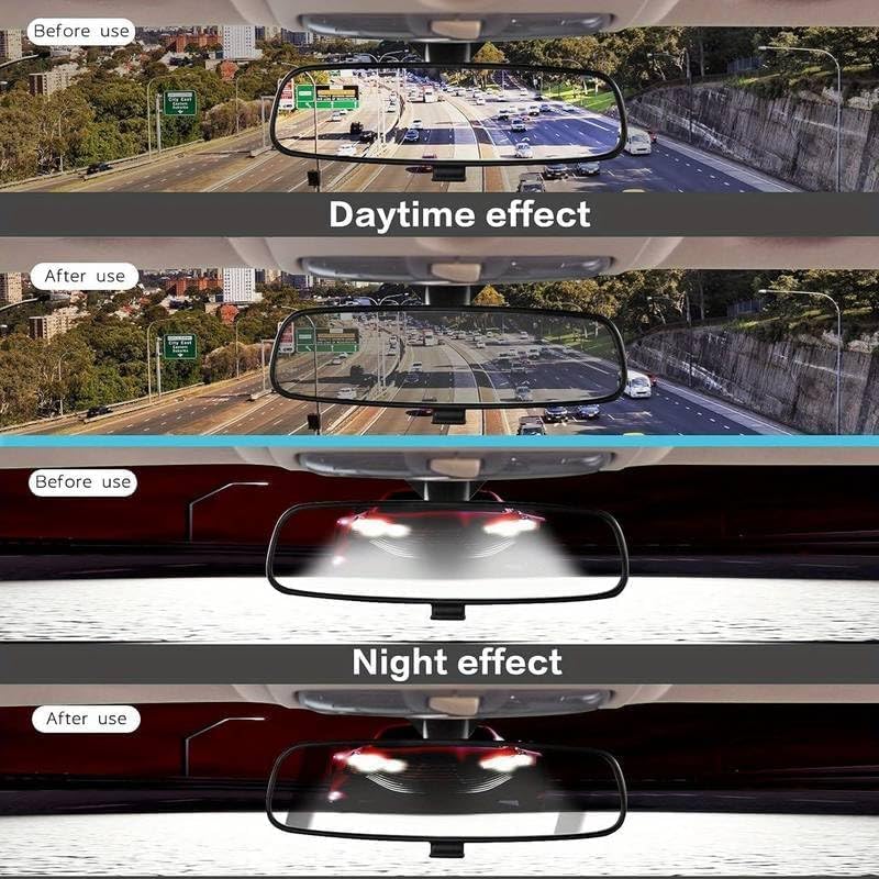 Image of Maxismart Anti Fog Film for Car Mirror Sticker - Window Film Water Protective Sticker for Anti-Glare, Anti-Scratch, Rainproof anti fog film for car mirror (Pack of 4)