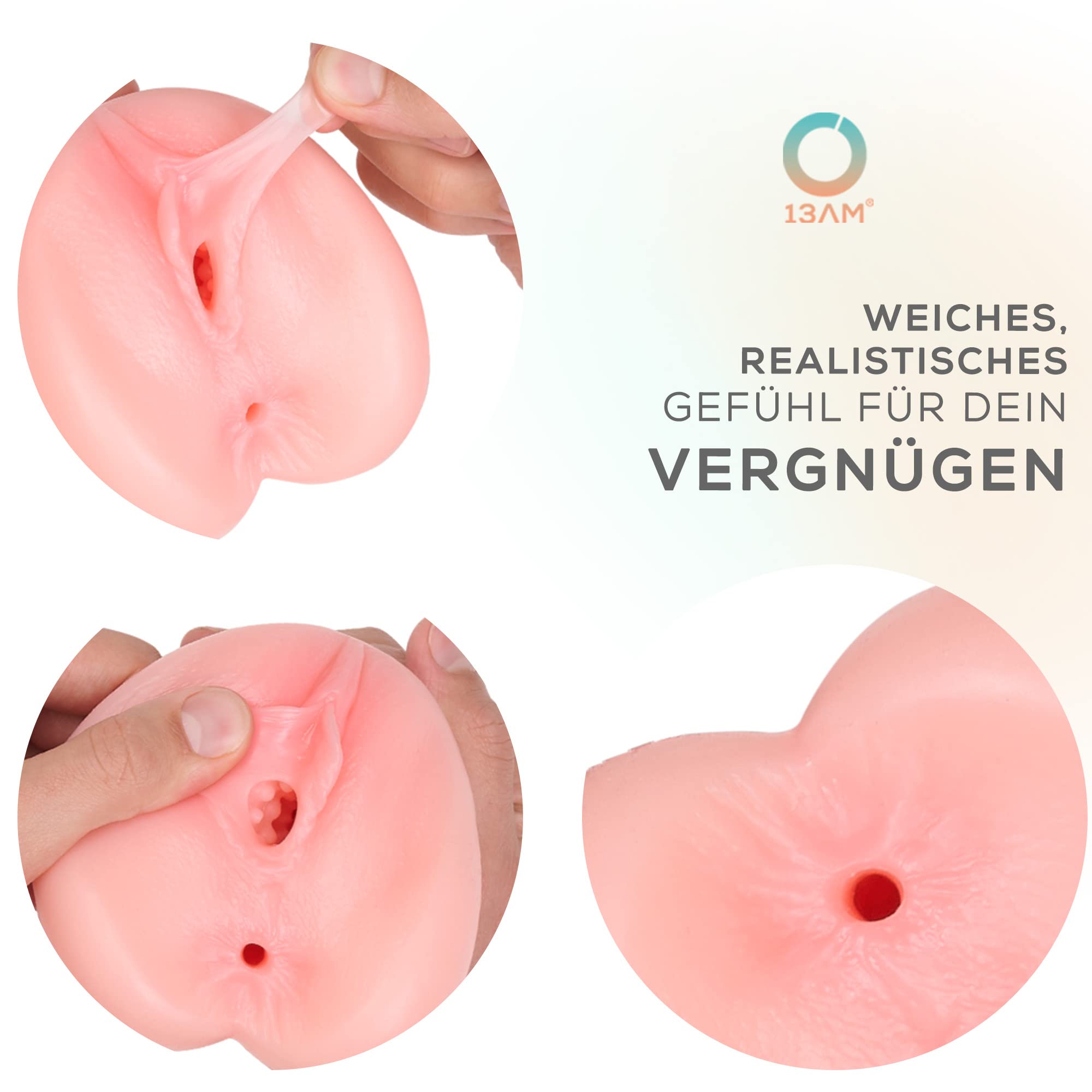 13AM realistischer Masturbator fr Mnner mit 2 Eingngen: Anal und vaginal  [Version 2023]  584 Gramm  Taschenmuschi realistisch und gro   Taschenmuschi - Pocket Pussy : Amazon.de: Drogerie & Krperpflege