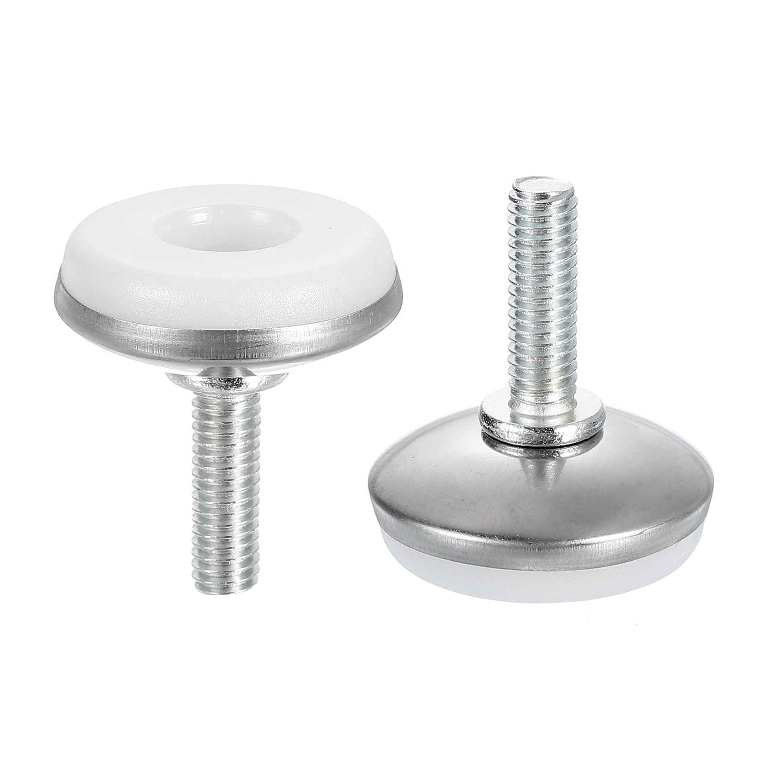 DTGN M6x20x28mm(DxLxOD) Screw on Furniture Glide Leveling Feet, 8Pack, Good for Furniture