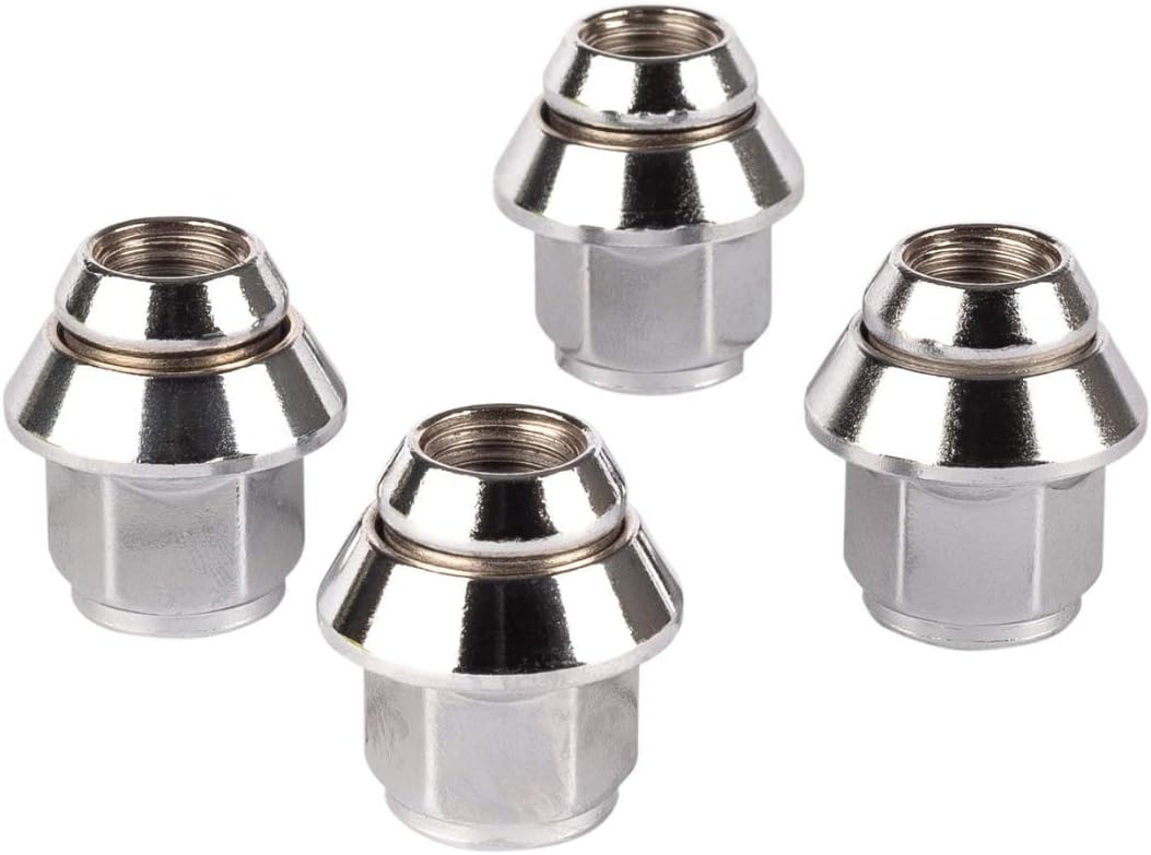 Ellis Excellence Set of Alloy Wheel Nuts. M12 x 1.5, Taper Washer, 19mm Hex for Use With Ford Alloy Wheels & More (4)