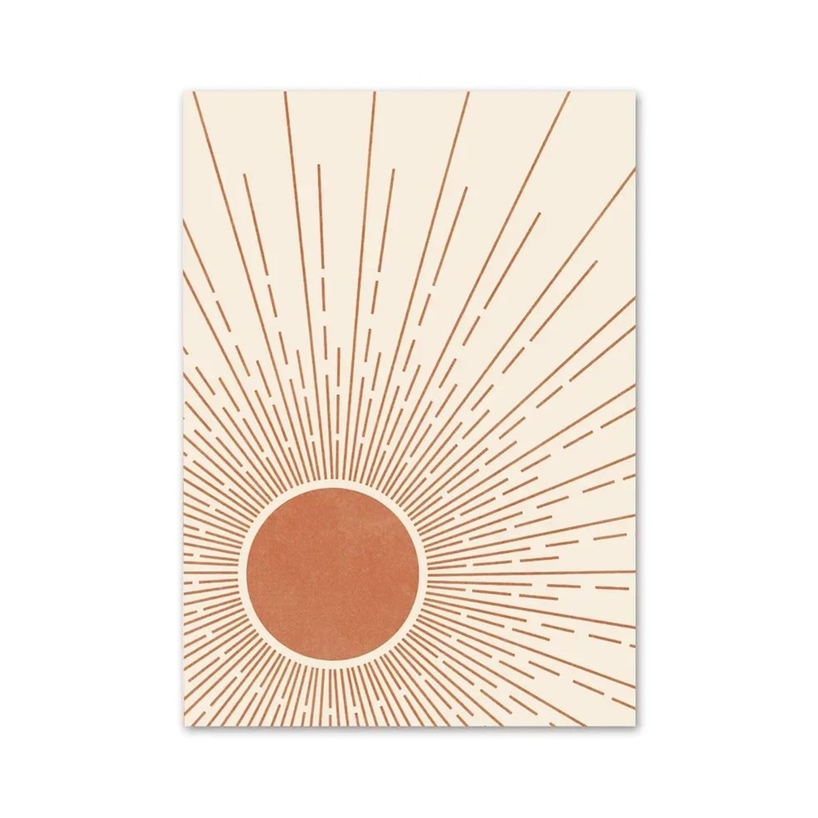 XENITE Wall Art Canvas Prints Sun Moon Rainbow Leaf Geometry Wall Art Canvas Painting Abstract Posters And Prints Pictures Bedroom Living Room Decor(C,30x40cm)