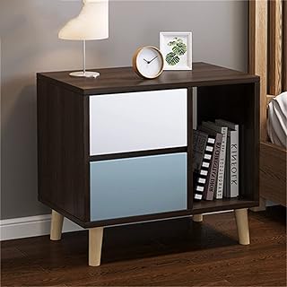SJFJJKD Lockero de Almacenamiento de cabecilla de Dormitorio nórdico Simple y Moderno Pequeño Estante Simple Gabinete pequeño para el Dormitorio (Color: marrón, tamaño: 50x34x46cm) Friendship Years