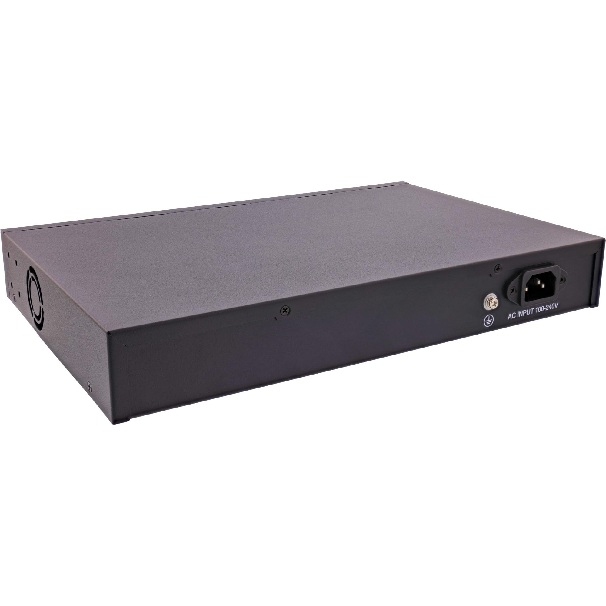 Inline 32308A - Conmutador de Red (8 Puertos, 10 Gigabit Ethernet, Carcasa metálica, 19 Pulgadas, refrigeración por Ventilador, para Redes domésticas y empresariales de Alta Velocidad, instalación