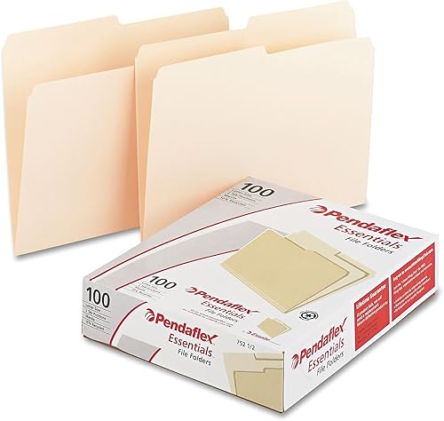Vista 9 de Pendaflex Essentials Carpetas para archivos, tamaño carta, Manila, 100 unidades por caja, Manila