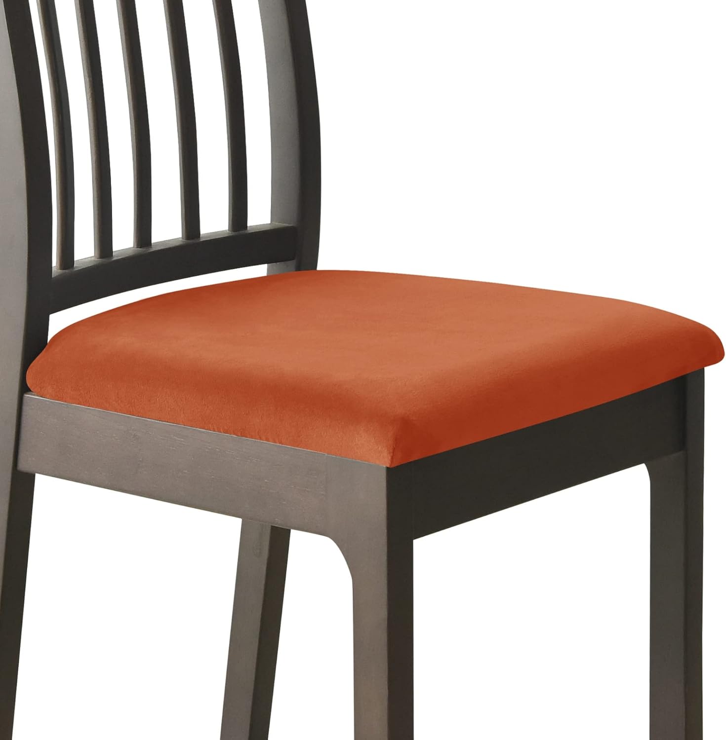 ANRIO Square Chair Covers for Dining Room Set of 1/2/4/6/8 Elastic Velvet Kitchen Office Chair Seat Covers Stretch Dining Chair Slipcover Universal Size Fall Decorations for Home