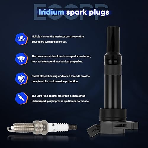 Vista 131 de ECCPP Bobinas de encendido portátiles de repuesto para automóvil compatibles con Infiniti I30/para Nissan Maxima 3.0L V6 2000-2001 Reemplazo