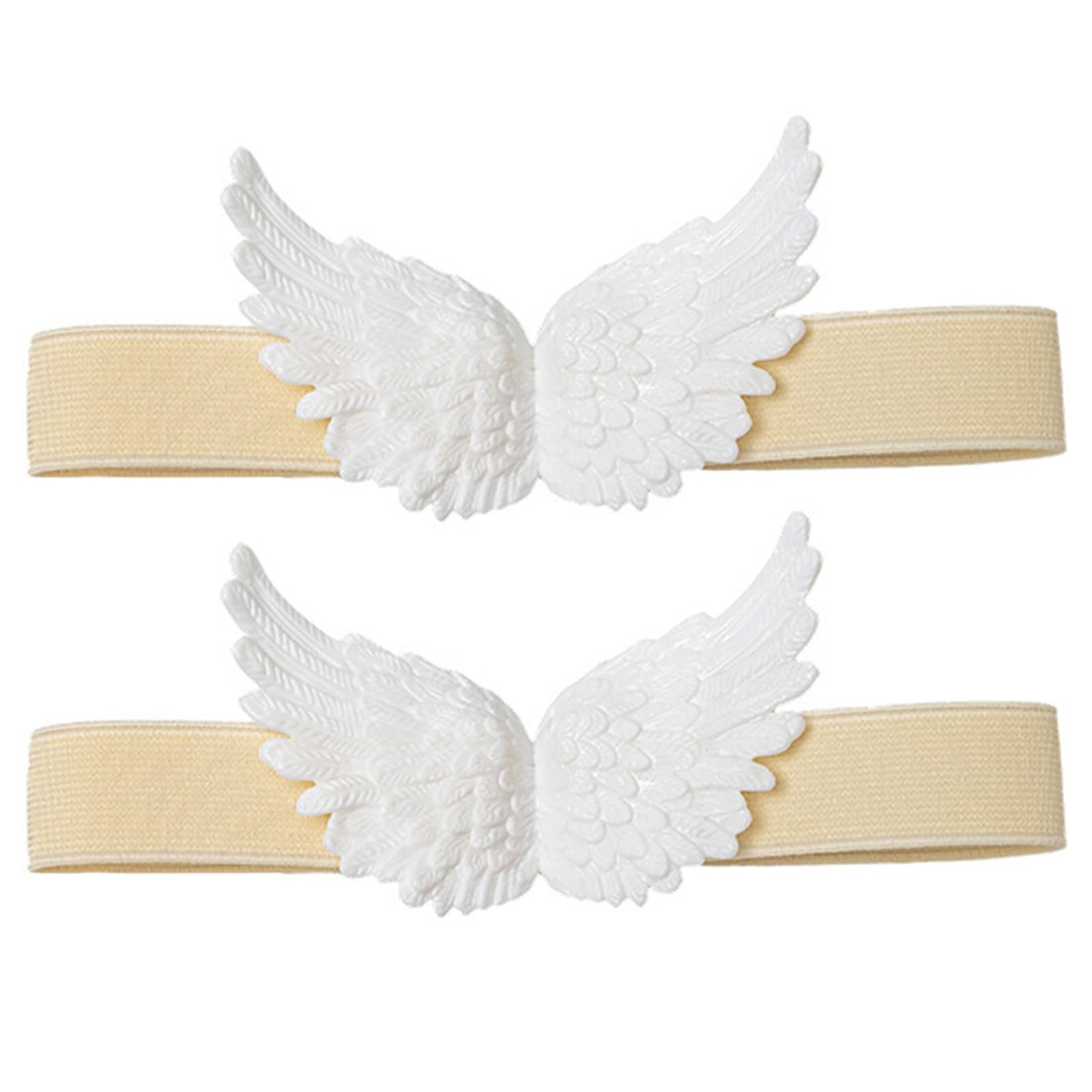 Osniyaw White Adjustable Angelic Wing Curtain Straps, Easy Installation For Room And Living Room Decoration, Angelic Wing Curtain Tiebacks