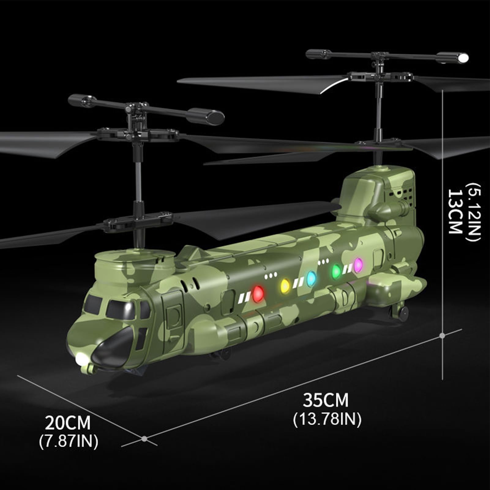 Eacam Elicottero per Fotografia Aerea, Videocamera HD, Mantenimento Dell'altitudine, Luci a LED, Atterraggio con Decollo con Un Tasto, Volo per Interni Ed Esterni, Aereo RC