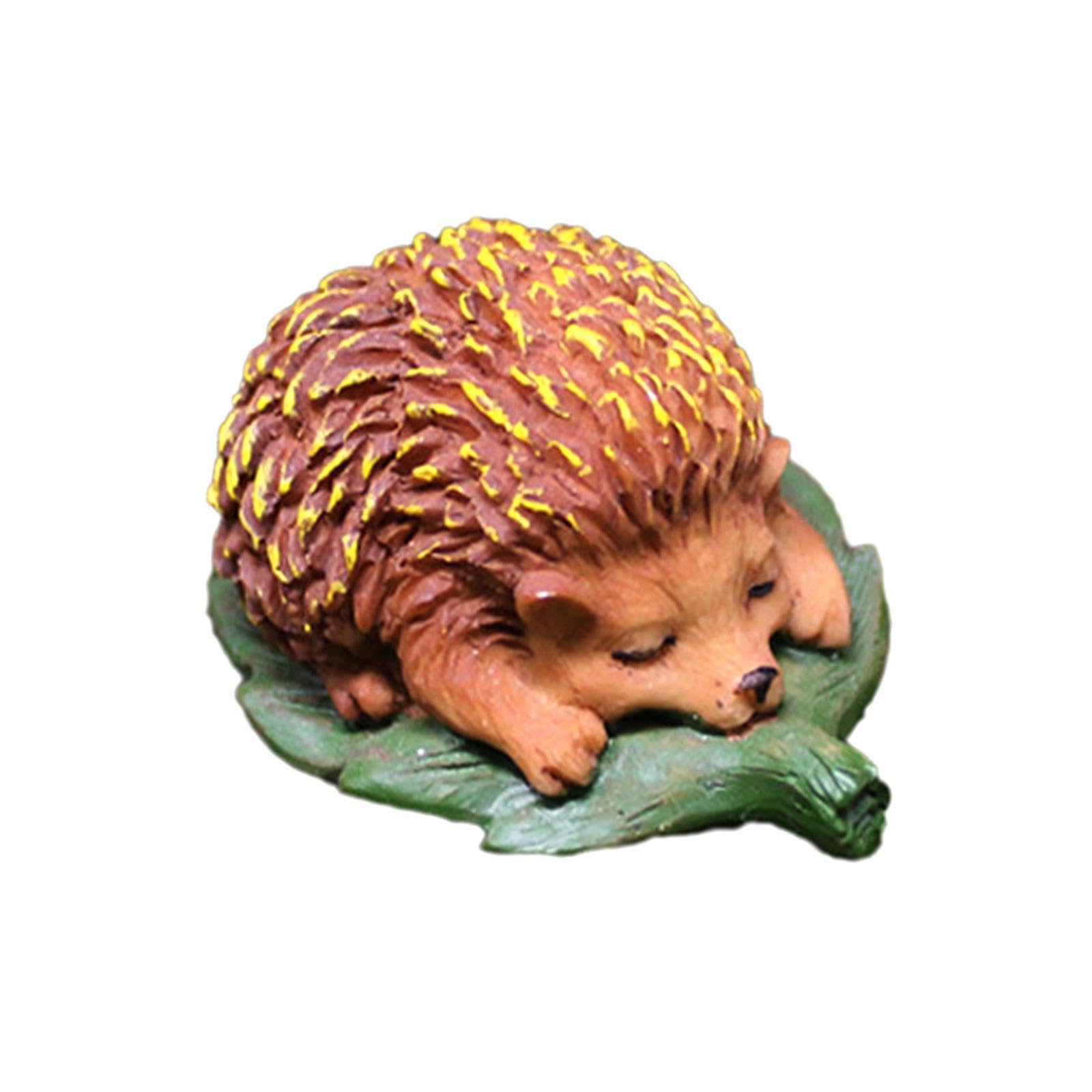 KTUXZCI Delightful Hedgehog Figure Outdoor Art Whimsical Garden Decor And Landscaping Projects Resin Garden Sculpture Outdoor Statue Ornament Lawn Hedgehog