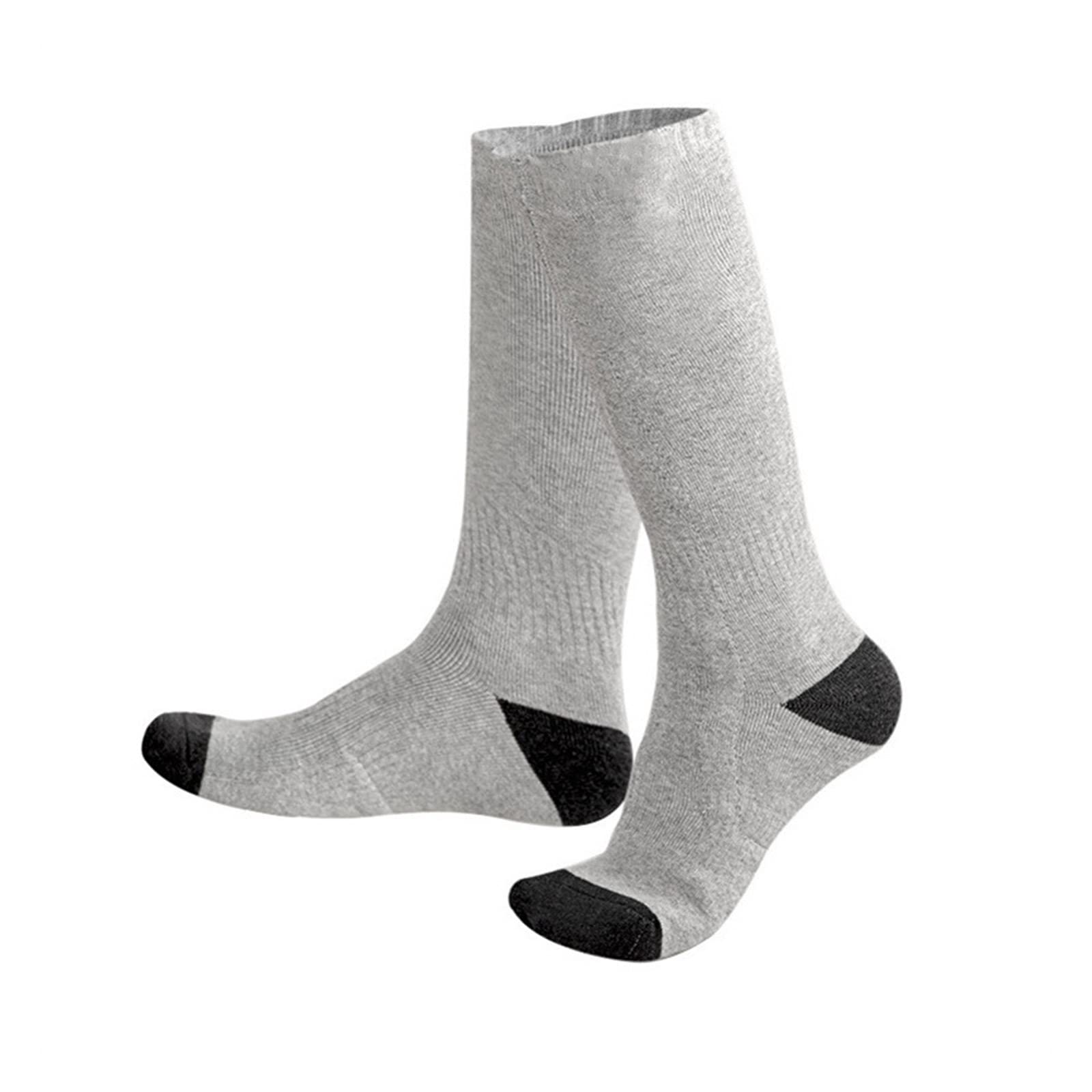 Chaussettes chauffantes électriques USB pour l ' hiver, chauffe-pieds pour cyclisme en plein air avec 3 niveaux de réglage de la température pour femmes et hommes, chaussettes chauffantes électriques