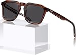 CARFIA Retro Acetate Mens Polarized Sunglasses UV Protection Fit Most Face Shapes Handmade Square Shades for Driving Fishing