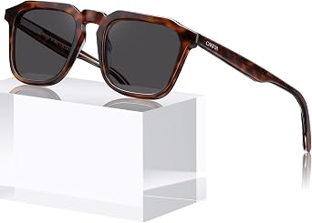 CARFIA Acetate Mens Polarized Sunglasses UV Protection for Most Face Shapes
