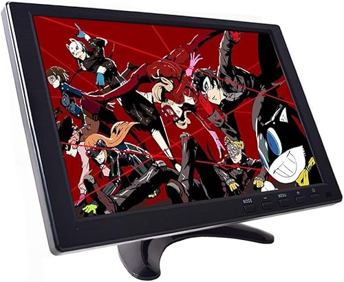 Cocar Monitor de juegos de 10.1 pulgadas HD TFT 1280x800 IPS pantalla LED para NES SNES PS3 PS4 Xbox PC Nintendo Switch Sistema de respaldo de coche