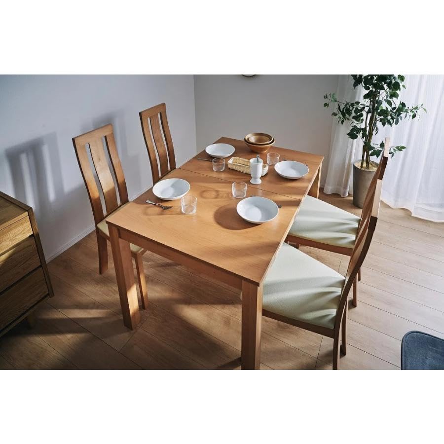 IKEA BJURSTAの伸長式テーブルとIKEA STEFAN ダイニングチェア6脚のセット