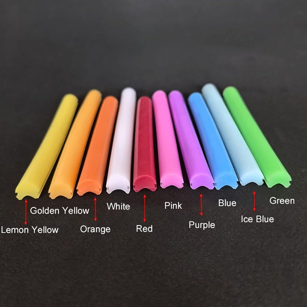 Tira de luz de neón de silicona separada de 12 mm - Tubo de neón LED suave y flexible - Ideal for decoración, señalización 1 pieza(Blue,10meters)