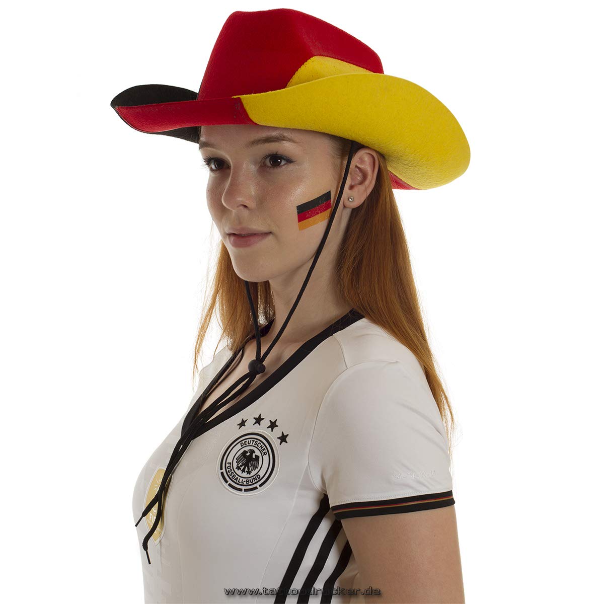 1000 x Deutschland Fahne als temporäres Abziehbild - WM 2026 Fan Tattoo (1000)