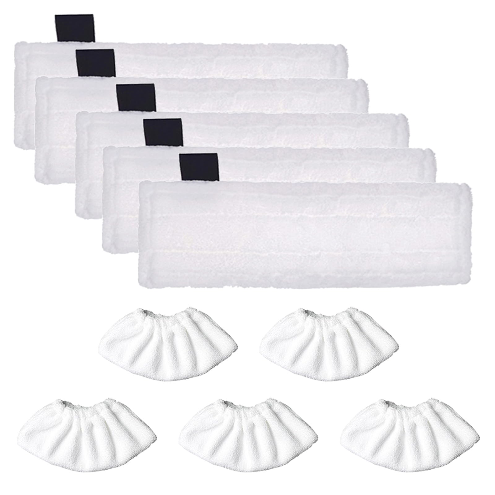 SaferCCTV 10PCS Accessories Microfibre Cloth Set Compatible with Karcher SC1 SC2 SC3 SC4 SC5 Steam Cleaner Floor Nozzle Wipes Covers Replacement Parts