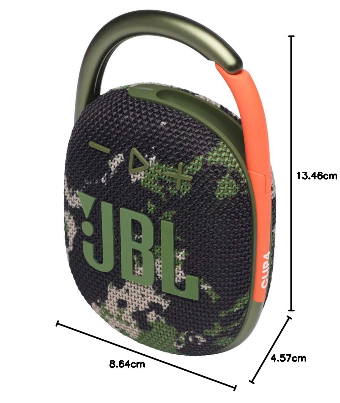 JBL In-Ear Ohrhörer Clip 4 - Tragbarer Mini-Bluetooth-Lautsprecher, großer Audio- und ausdrucksstarker Bass, integrierter Karabiner, IP67 wasserdicht und staubdicht
