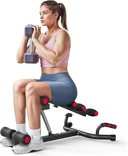 MERACH Máquina de sentadillas profundas para mujeres, máquina de entrenamiento de glúteos ajustable, ejercicio de núcleo y piernas, equipo de