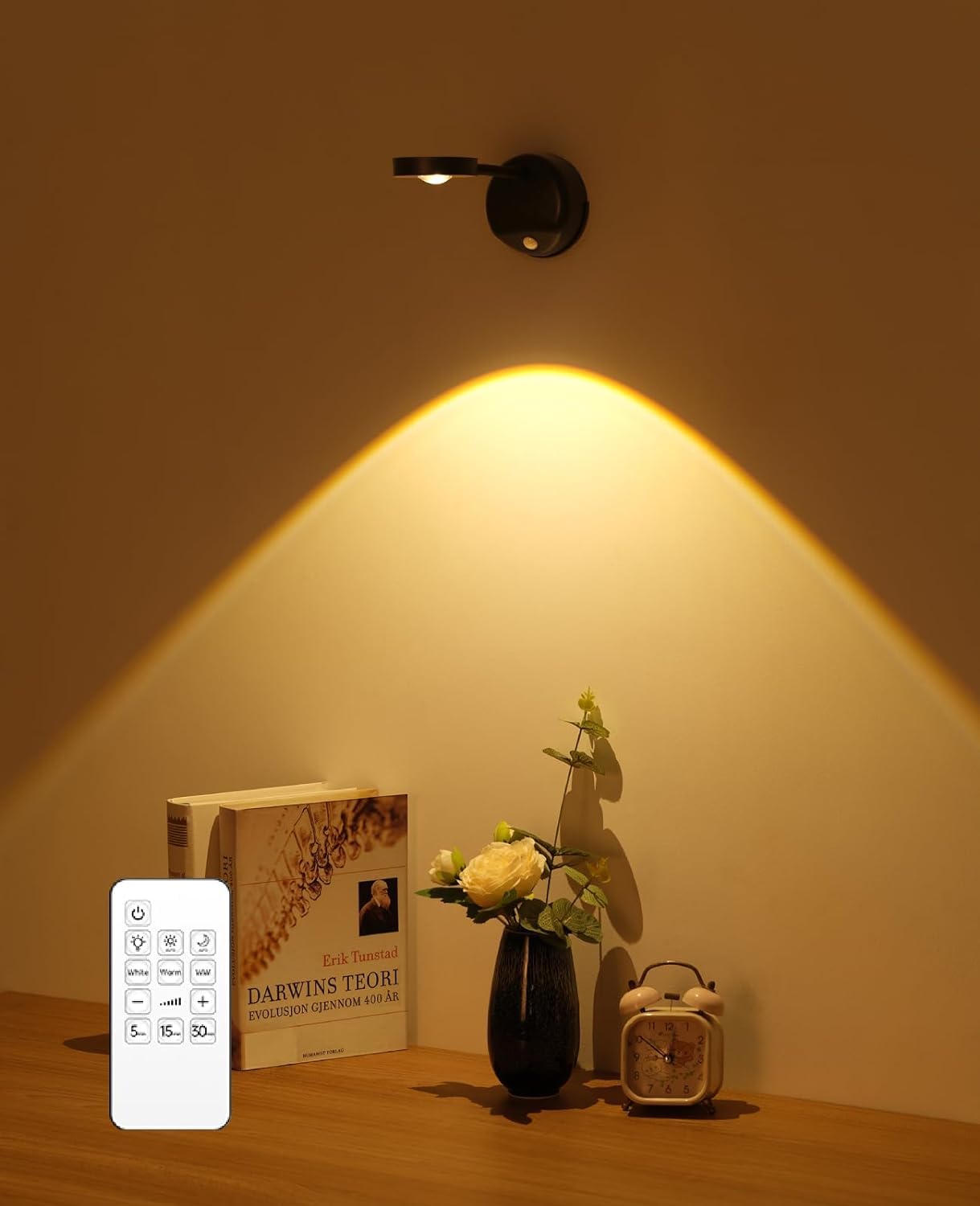 Mixtooltoys Black Spotlight Battery Operated, Motion Sensor Picture Light Led Cat-Eye Bulb Wall Sconce, Stick On Display Accent Lighting Dimmable 360° Rotation Rechargeable For Paintings (, 1Pack-Remote)