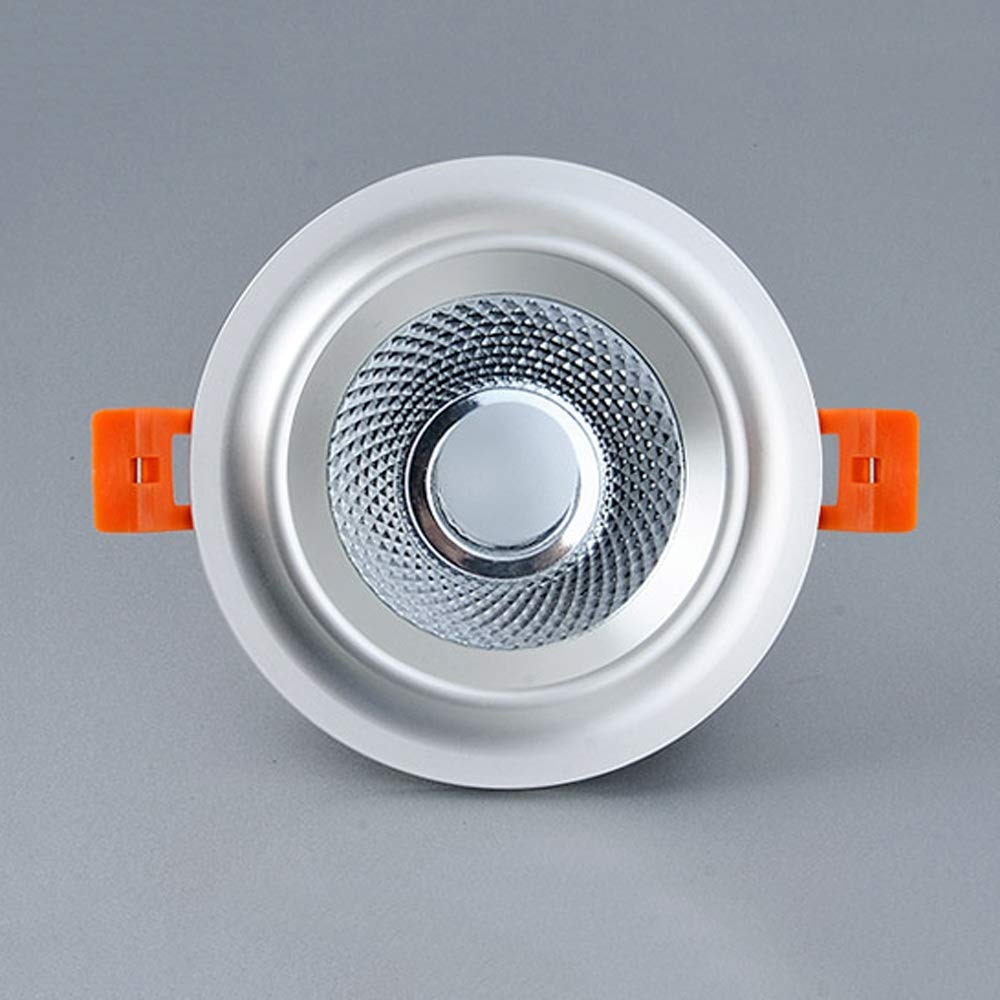 Foco empotrable de Techo Ultrafino, Redondo, de Aluminio, con Panel LED Integrado (9 W)