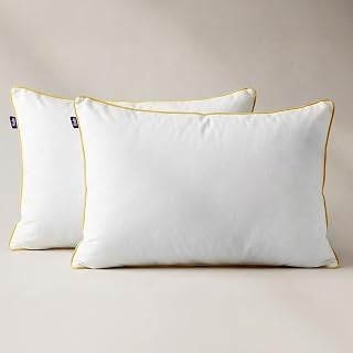 Frido Ultimate Cozy Classic Pillow - A Super Soft & Fluffy Pillow for Sleeping - Premium Comfort for Side, Back & Stomach Sleepers - White, Set of 2