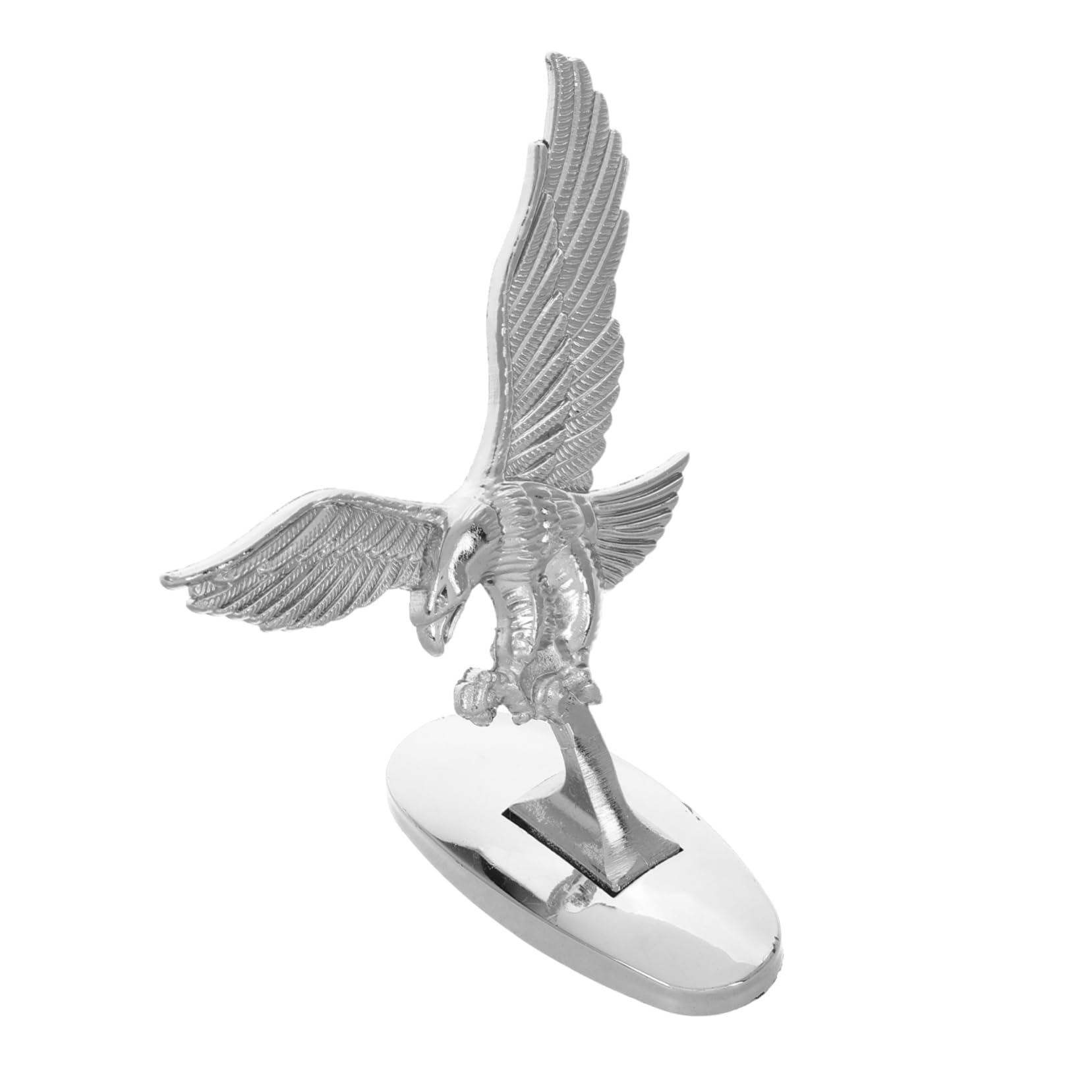BRIGHTFUFU Metal Eagle Car Hood Ornament Fit Automotive Badge Eye Catching Front Decoration for Cars and Motorcycles Easy Installation Hood Decal for Enhanced Style