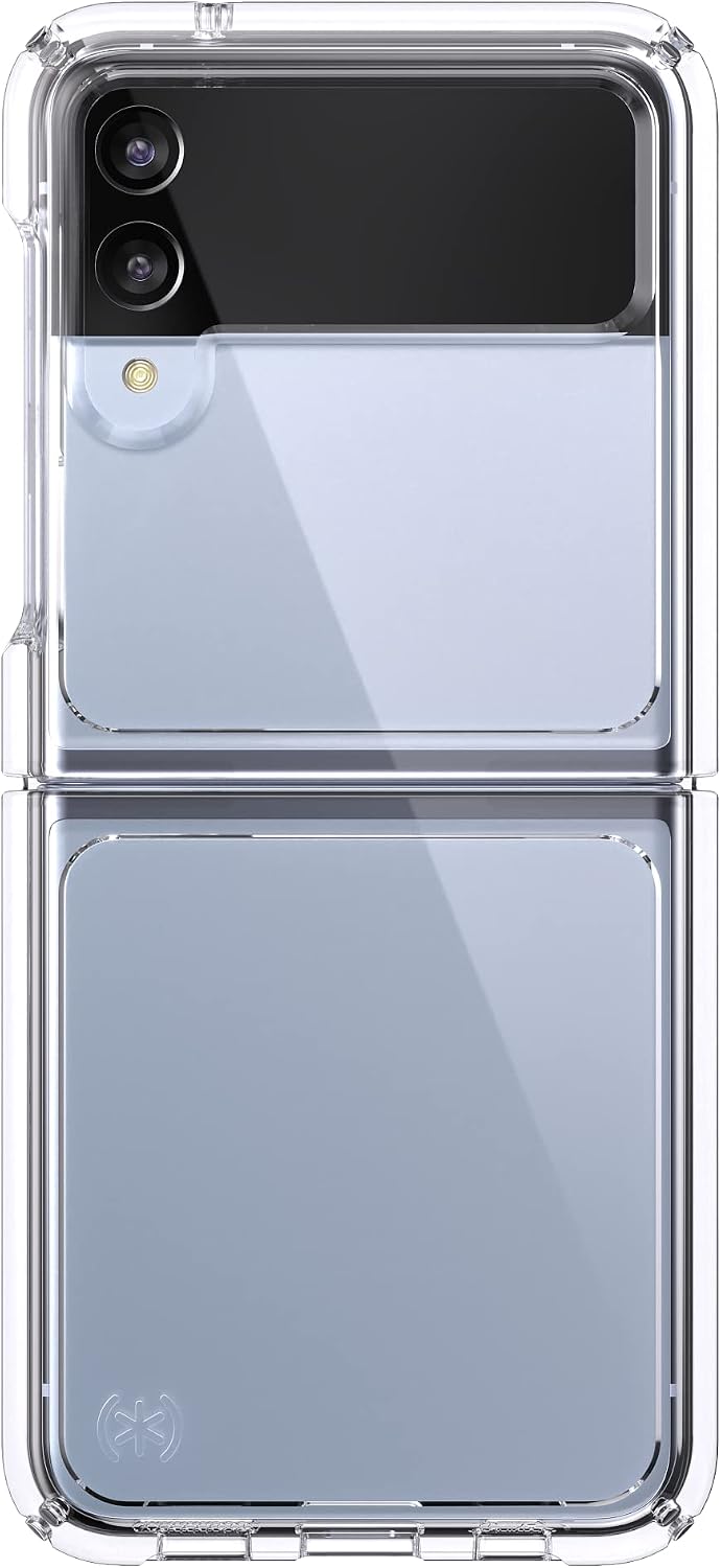 Speck Products Presidio Perfect Flip Samsung Galaxy Z Flip4 5G Case, Foldable Clear/Clear
