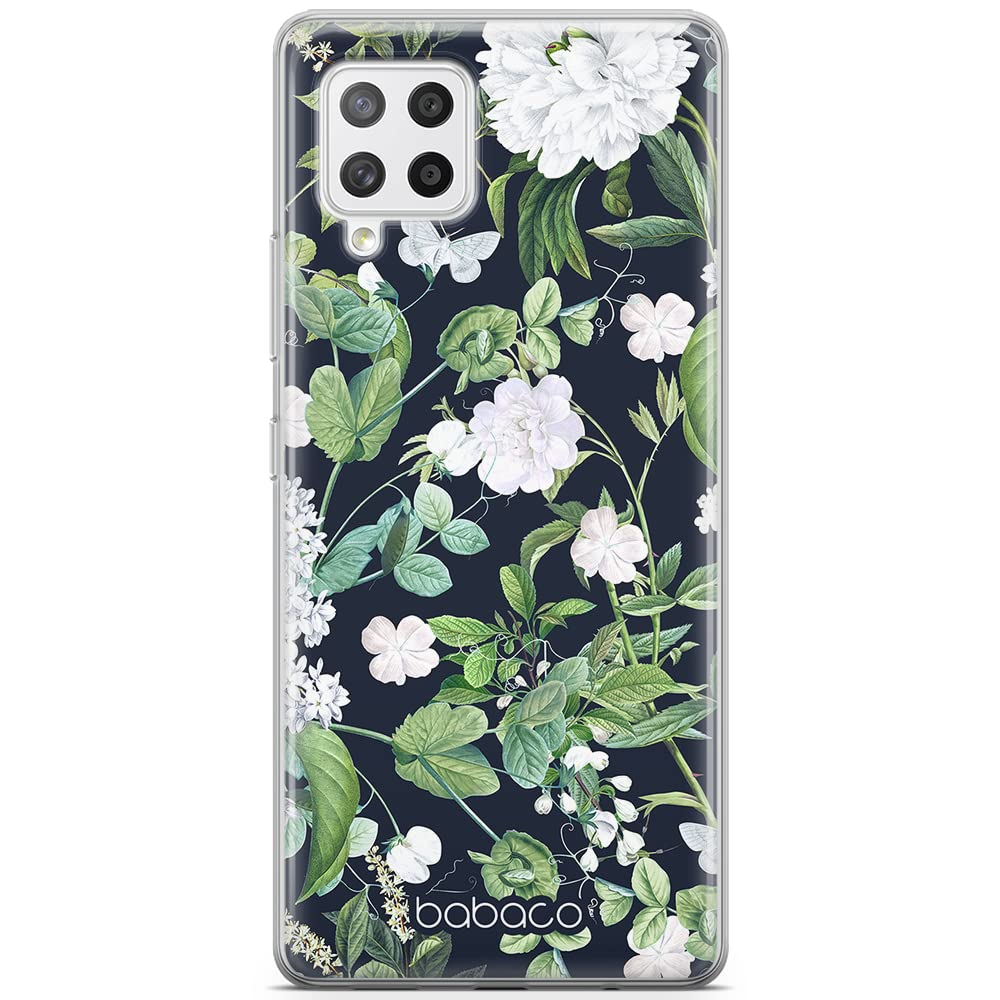 Babaco ERT GROUP mobile phone case for Samsung A42 5G original and officially Licensed pattern Flowers 034 optimally adapted to the shape of the mobile phone, case made of TPU
