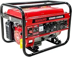 Gerador de Energia a Gasolina 3.6 Kva Monofásico 110v220v 7hp