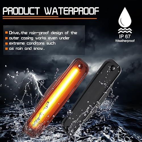 Miniatura 4 de Para 73 74 75 76 77 78 79 80 GMC Chevy Pickup Blazer Suburban Jimmy C10 C20 C30 GMC parachoques delantero intermitente luces de marcador lateral