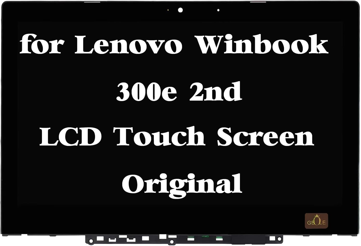 Original Replacement Screen for Lenovo Winbook 300e 2nd Gen 81M9 LCD Touch Screen Display Digitizer Assembly with Bezel Frame 5D10T45069 11.6" HD 1366x768 ( Not Work for Winbook 300e 1st Gen )