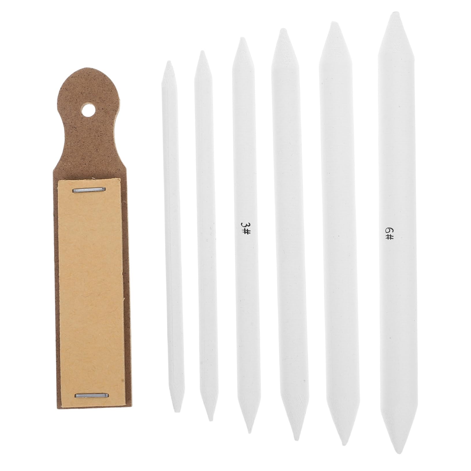 Operitacx Art Supplies Drawing Tools 7pc Blending Stumps Set Drawing Erasers Shading Tools Blending Paper Pencil Tip Polishing Sandpaper Essential for Artists