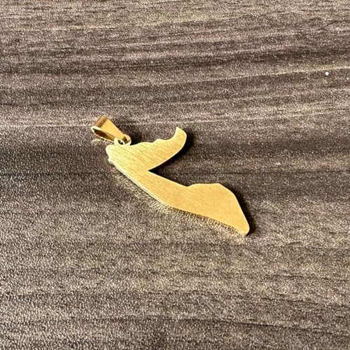 Fashion Stainless Steel Republic of Somalia Map Pendant Necklace4