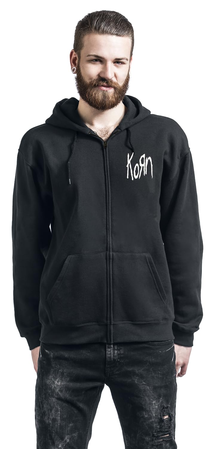Korn Mirror Cover Männer Kapuzenjacke schwarz Band-Merch, Bands