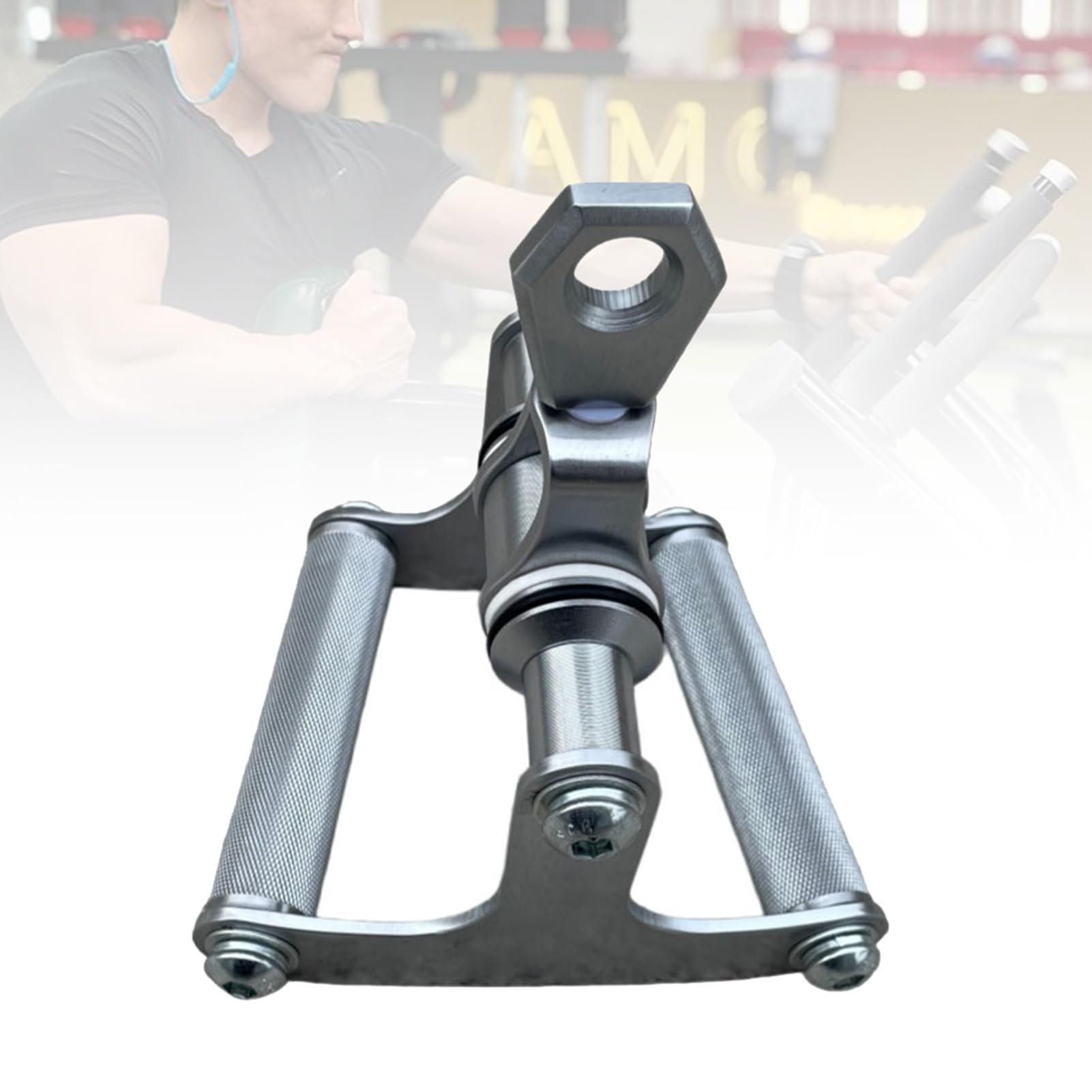 DYK&NX Barras para Máquina de Poleas, Mango Paralelo Poleas Gimnasio Agarres Poleas | Asa de tríceps robusta Construcción de metal Control de agarre profundo