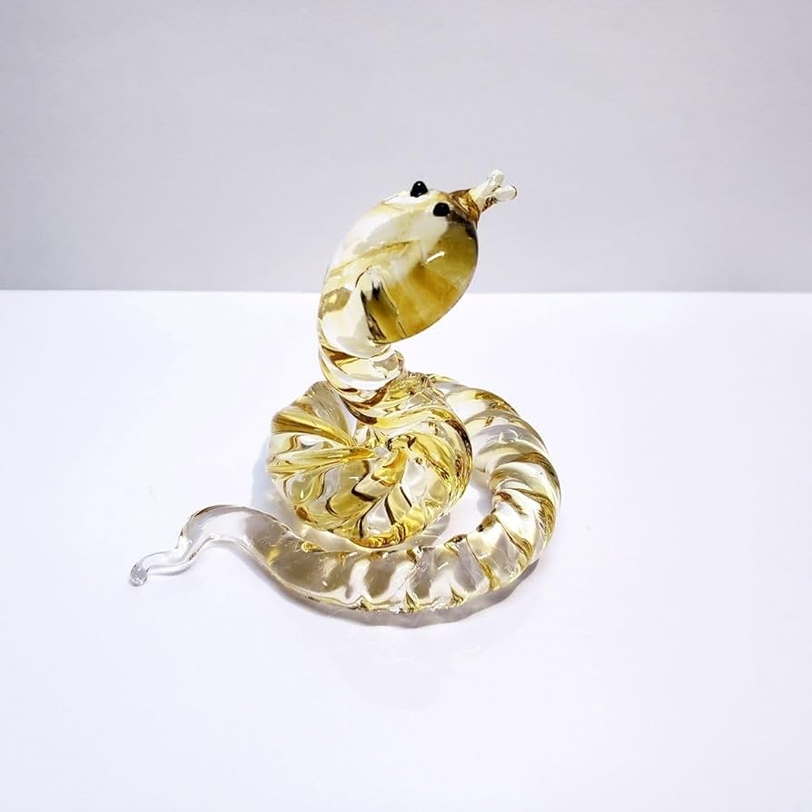 Lalique 干支 蛇の年のクリスタル製蛇置物 装飾品です 干支 置物 巳 蛇 2025年 へびの置物 クリスタル?玄関 縁起物 蛇