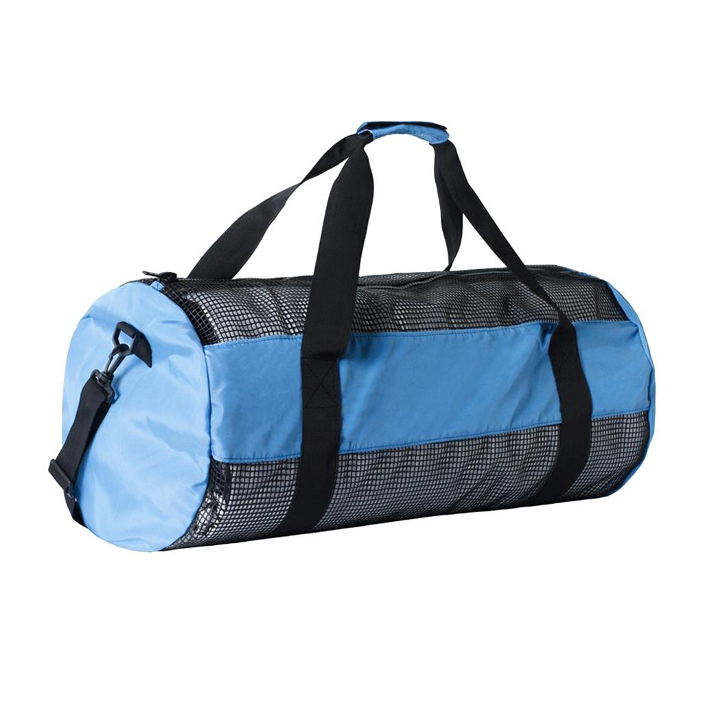 Sac de plongée grande capacité en maille filet Sac à main Sac à bandoulière pour entraînement de natation, plongée avec tuba