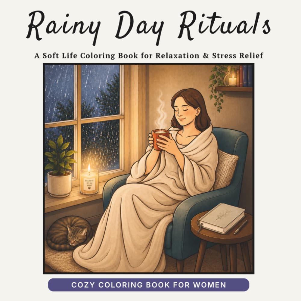 Rainy Day Rituals: A Soft Life Coloring Book for Relaxation & Stress Relief (Soft Life Coloring Series)